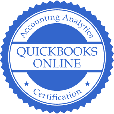 Accounting Analytics QuickBooks Online Certification Exam